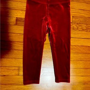 Like new Janie and Jack red velvet pants 18-24 months